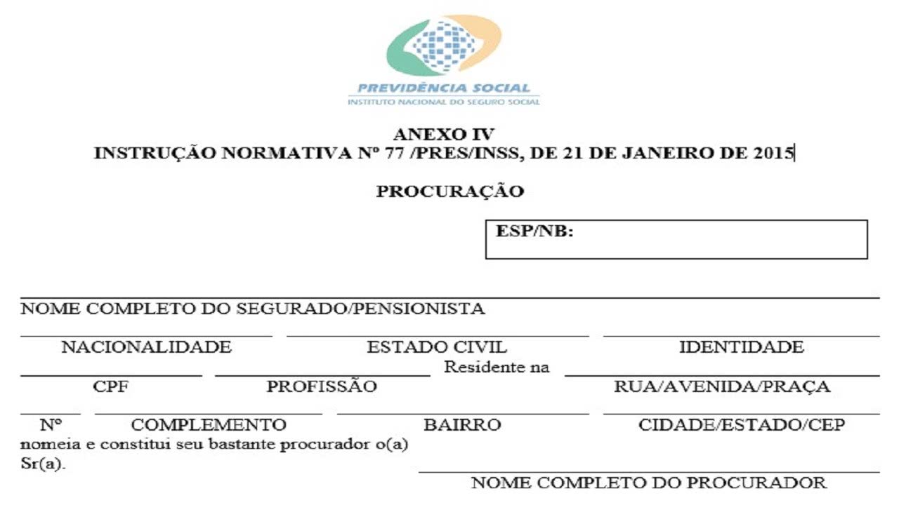 Procuração INSS 2022